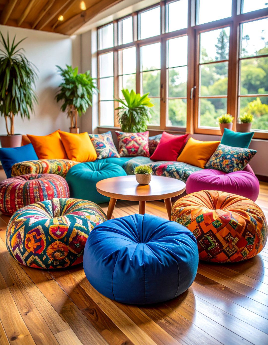 Retro s Style Bean Bag Lounge Sets - 25 Man Cave Seating Ideas