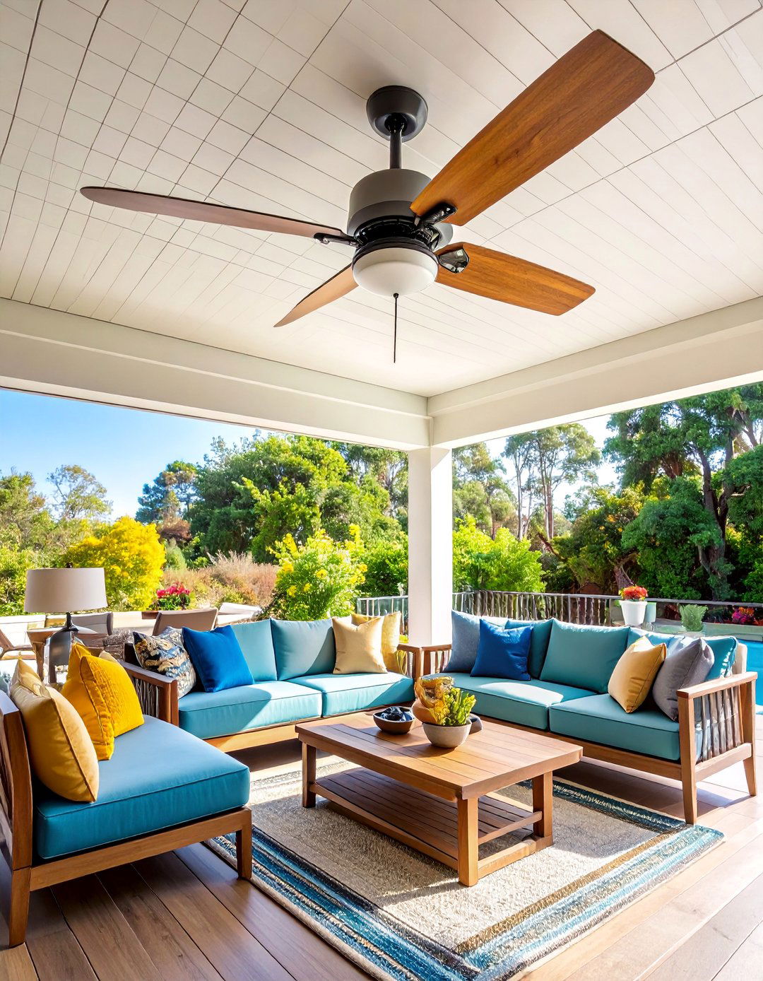 Reversible Patio Fan for Year Round Comfort - 25 Patio Fan Ideas