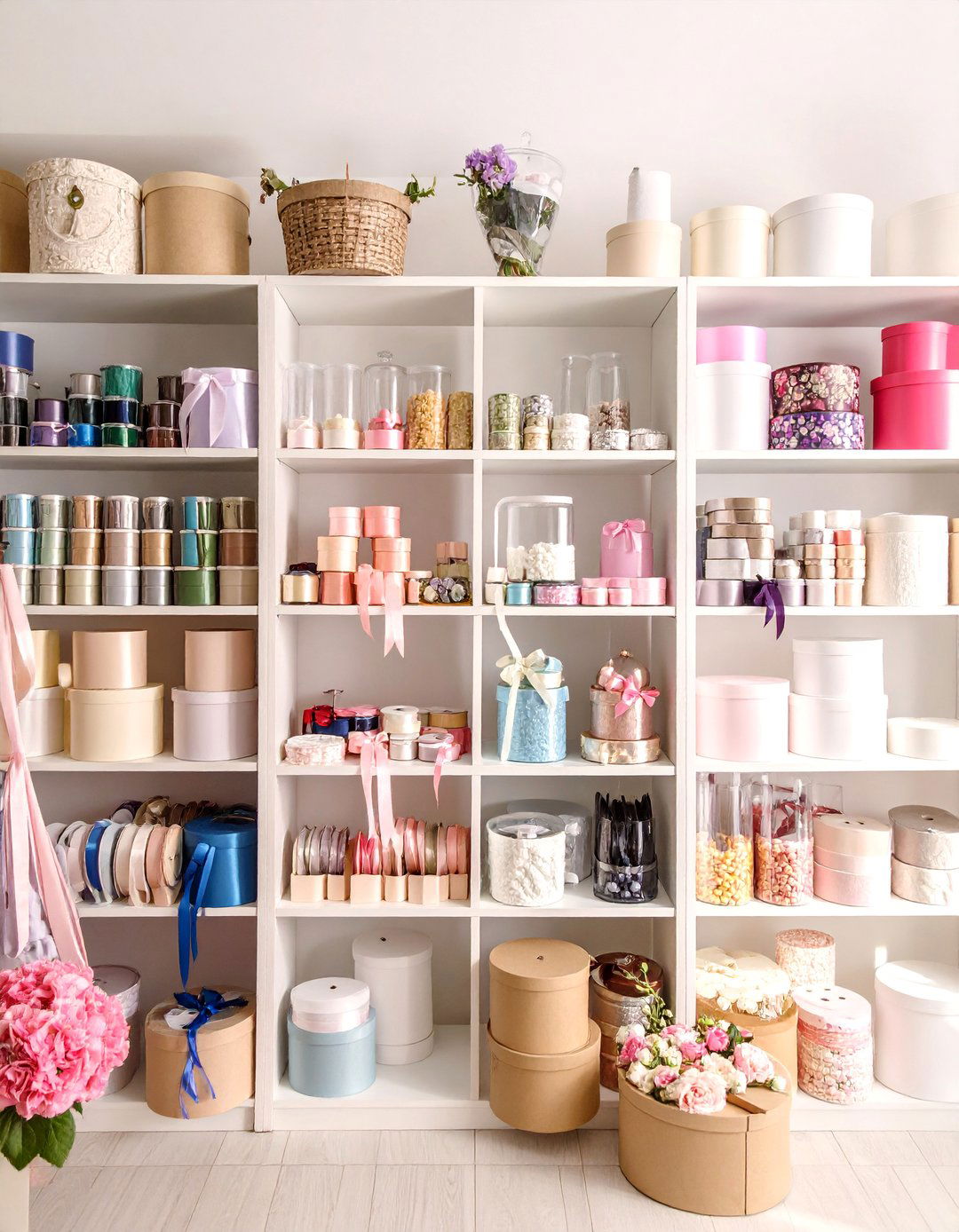 Ribbon and Trim Organization Display System - 25 Craft Room Organization Ideas