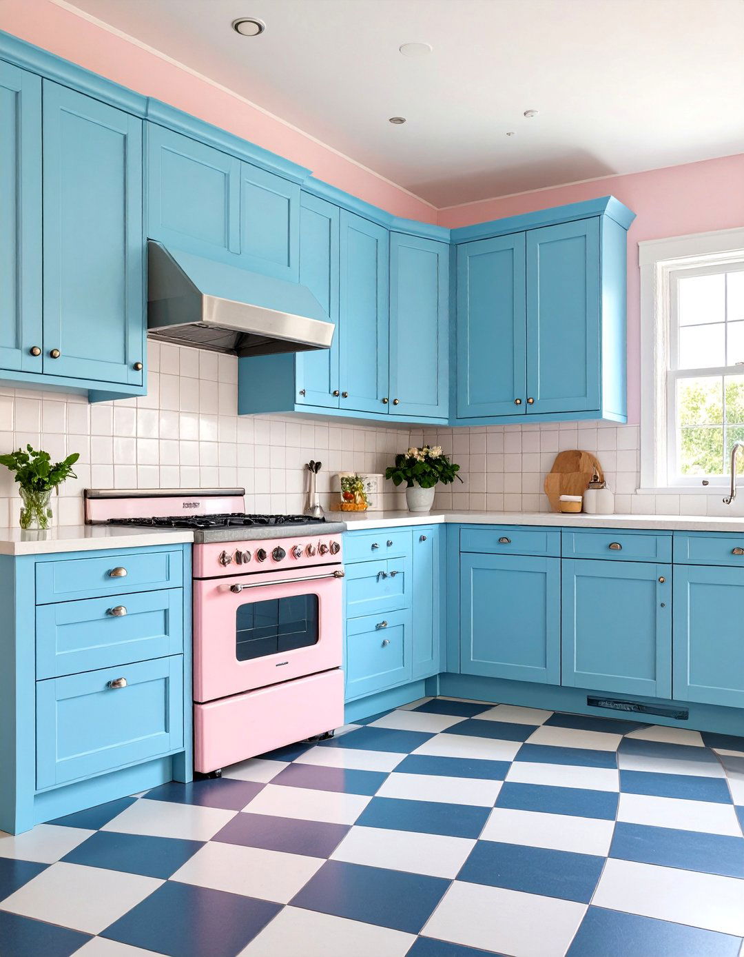 Robins Egg Blue Vintage Kitchen - 25 Blue Kitchen Ideas