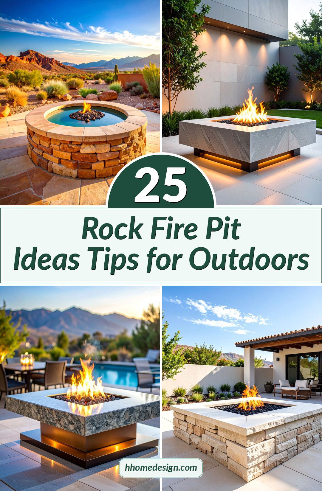 25 Rock Fire Pit Ideas Tips for Outdoors