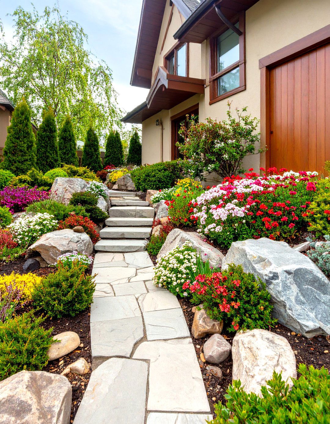 Rock Garden Alpine Perennial Collection - 25 Perennial Flower Bed Ideas