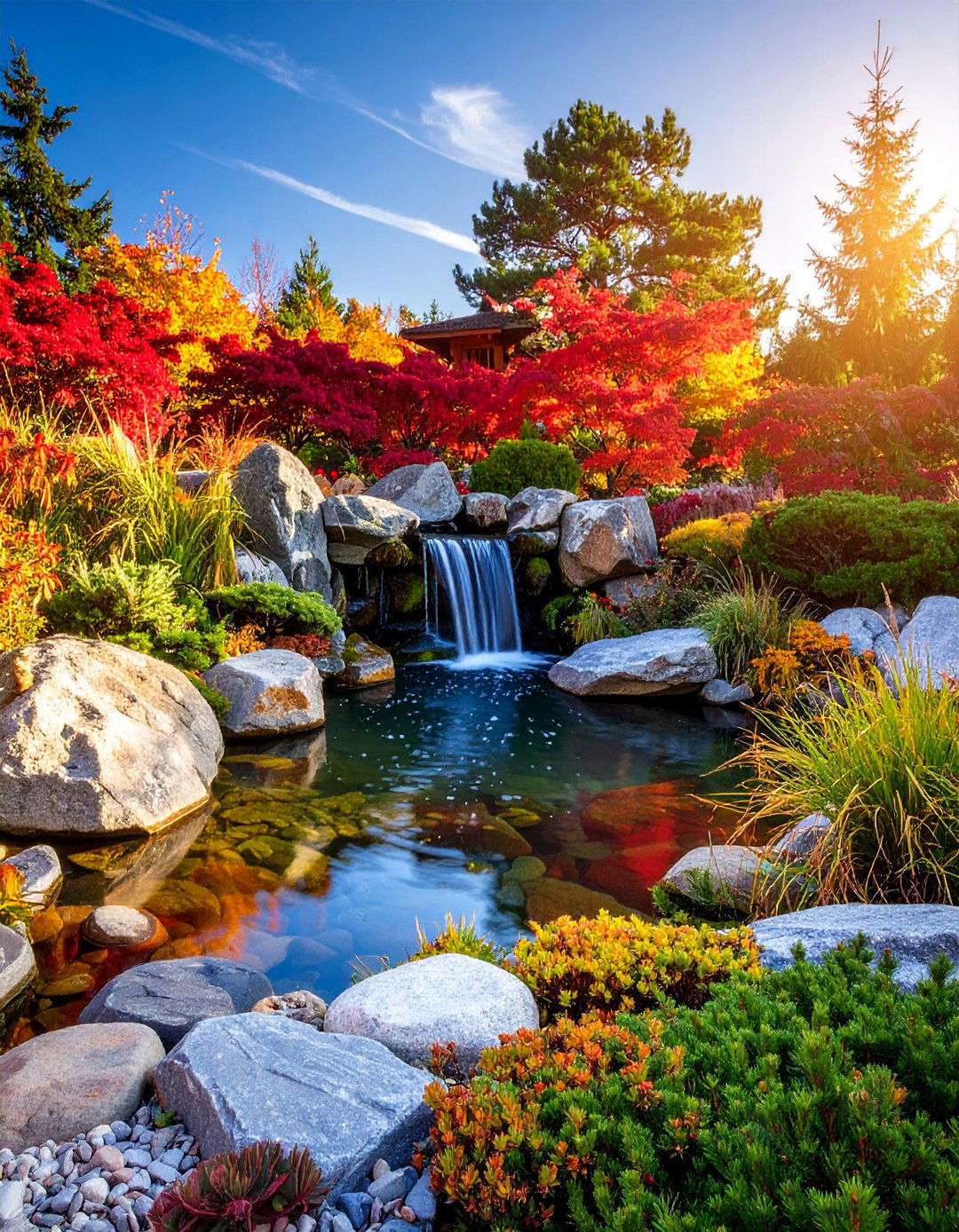Rock Garden Pond with Alpine Plant Integration - 25 Pond Landscaping Ideas
