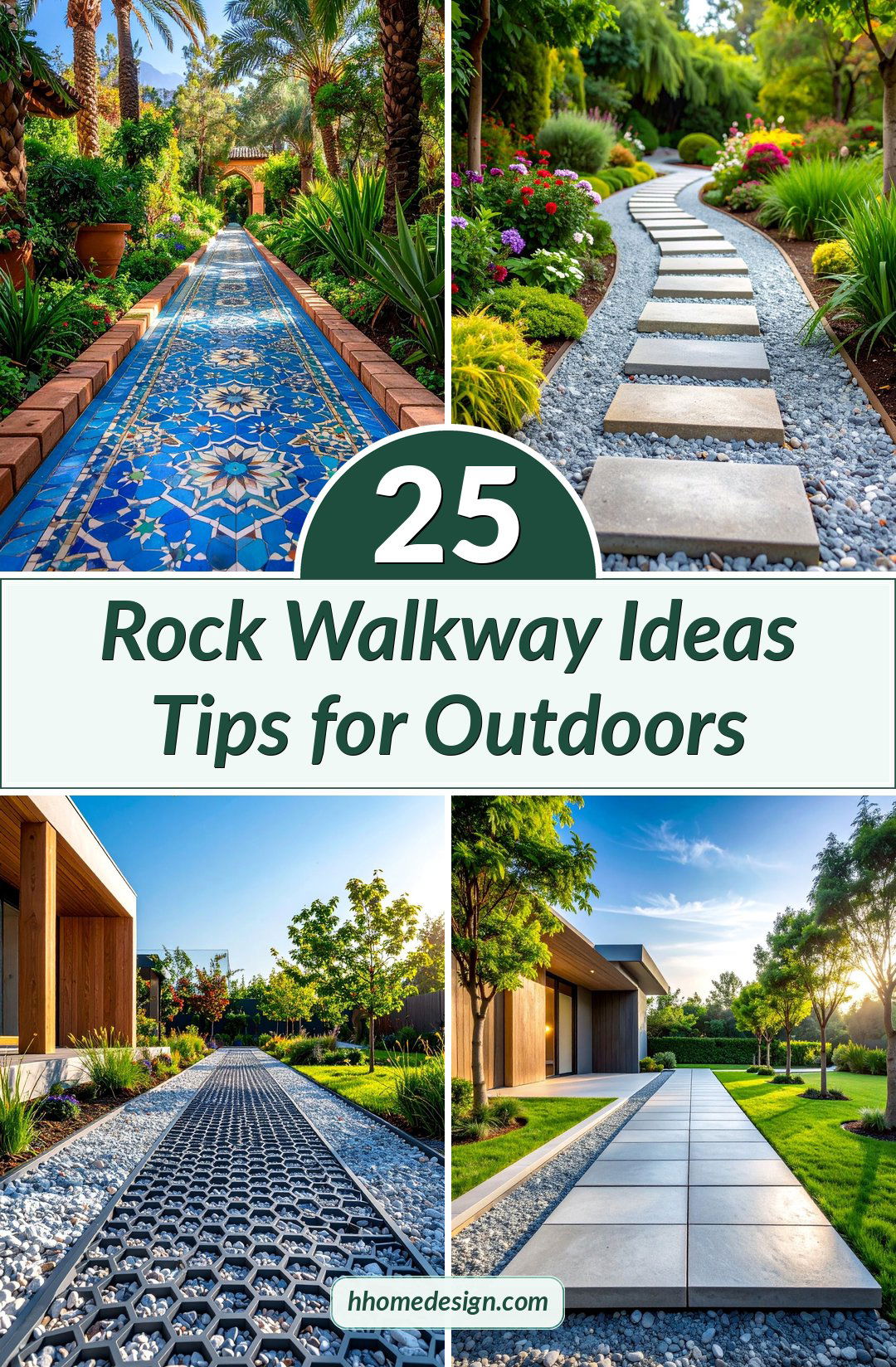 25 Rock Walkway Ideas Tips for Outdoors