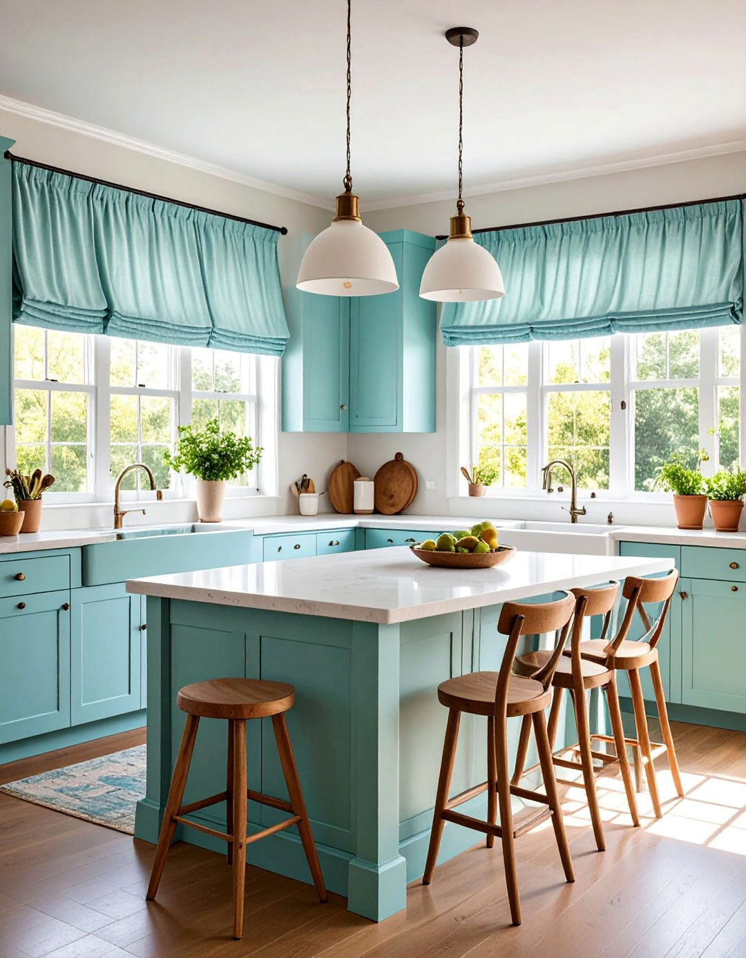 Rod Pocket Kitchen Valance with Gathered Simplicity - 25 Kitchen Valance Ideas