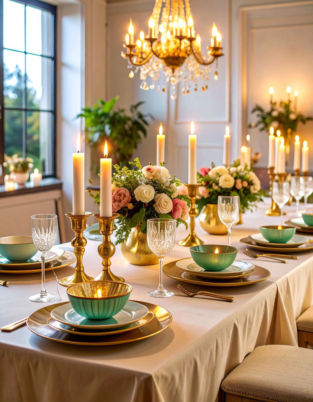 Romantic Candlelit Evening with Floating Candles - 25 Wedding Table Decoration Ideas