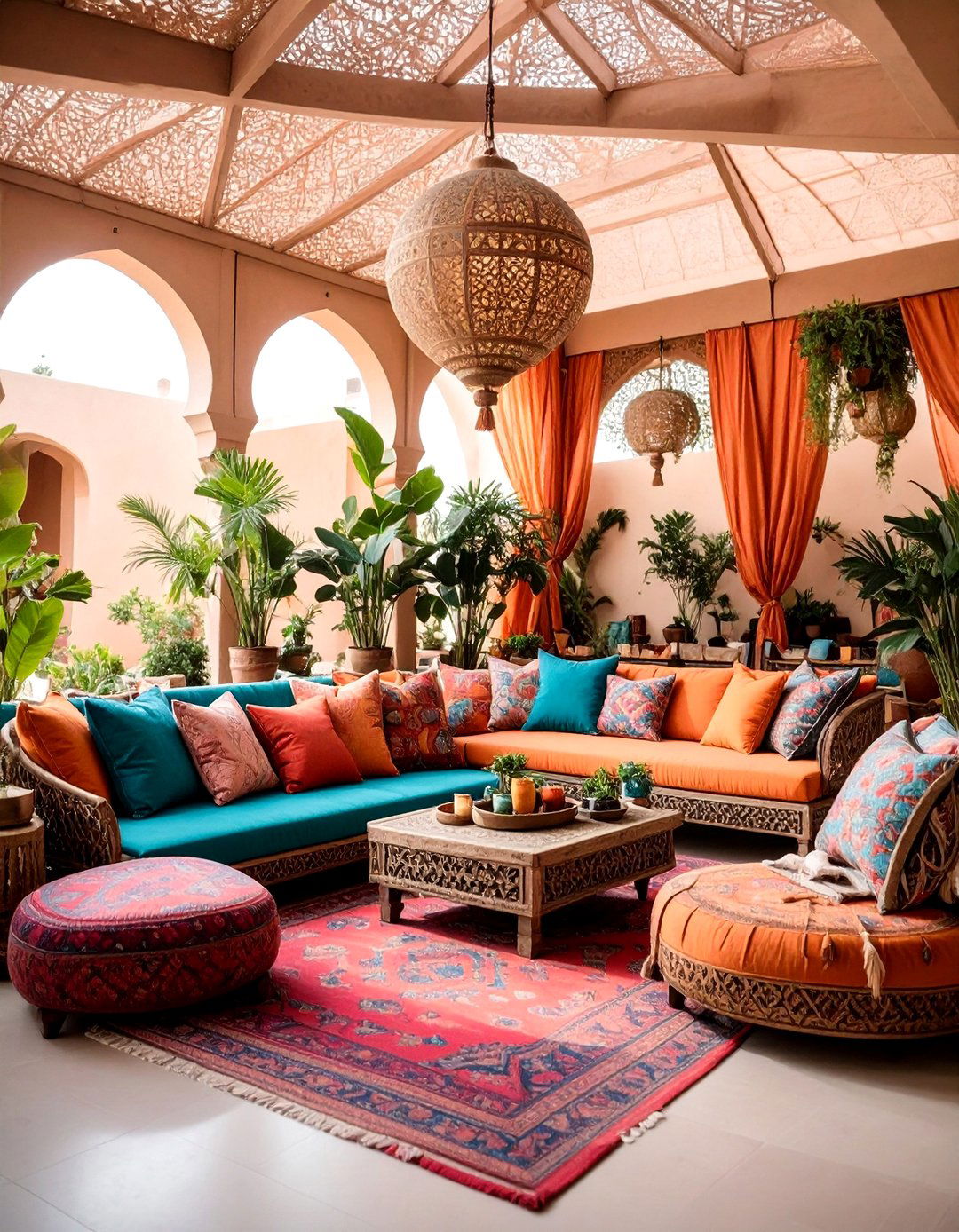 Romantic Outdoor Lounge Areas with Soft Furnishings - 25 Romantic Wedding Ideas
