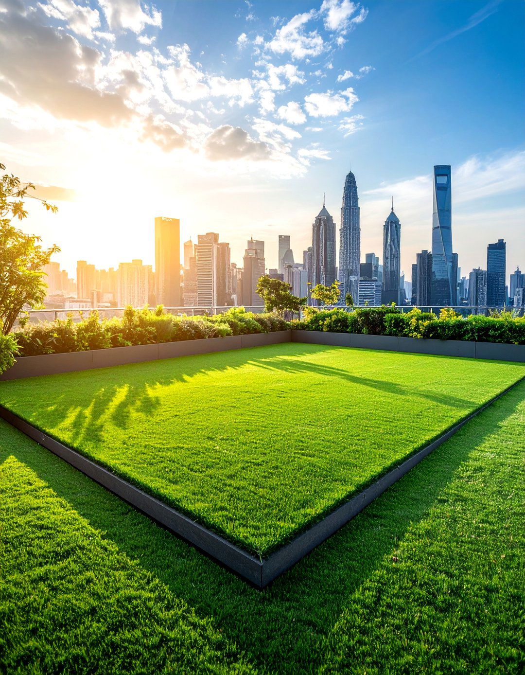Rooftop Garden Installation - 25 Backyard Turf Ideas