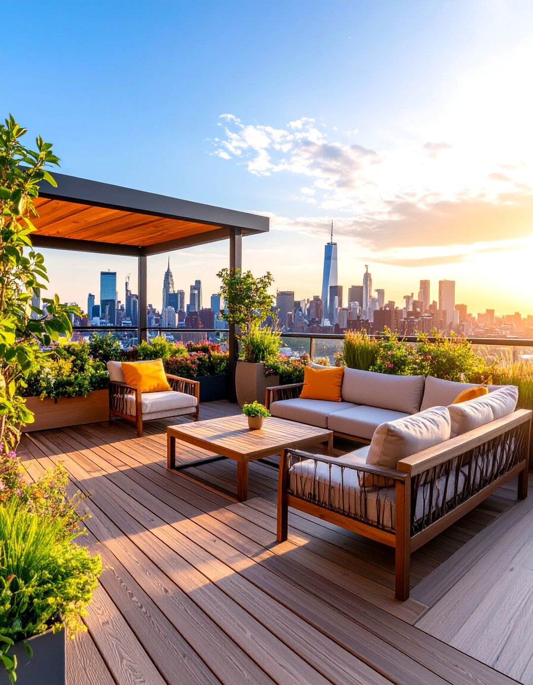 Rooftop Terrace Entertainment - 25 Outdoor Living Space Ideas