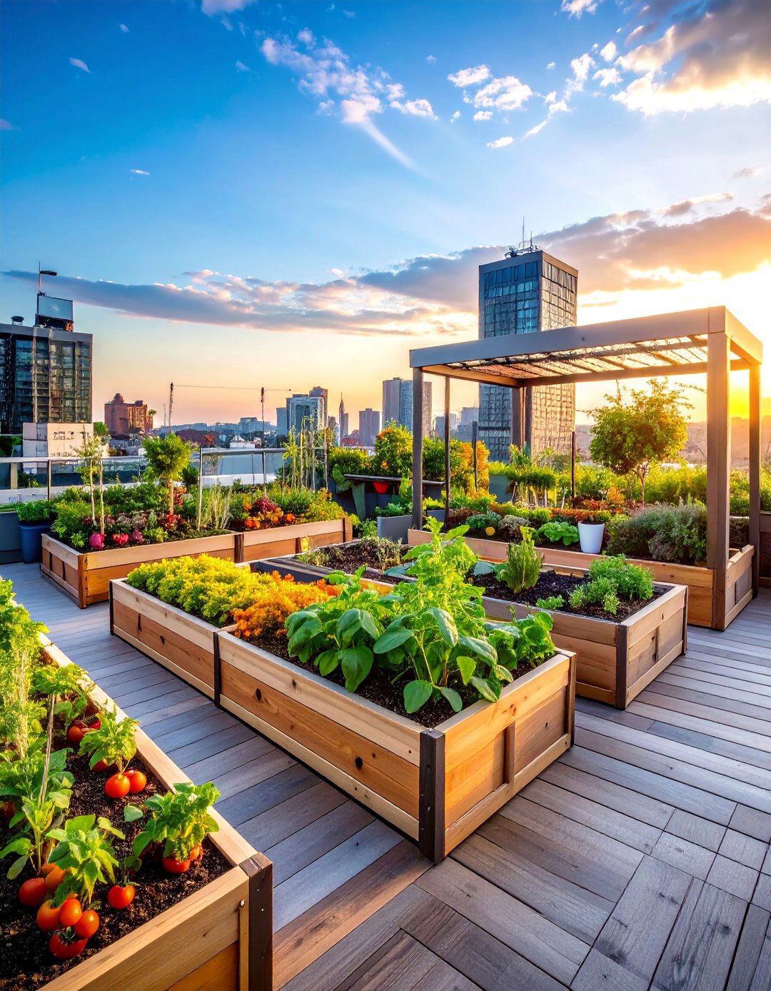 Rooftop Vegetable Farm - 25 Rooftop Garden Ideas