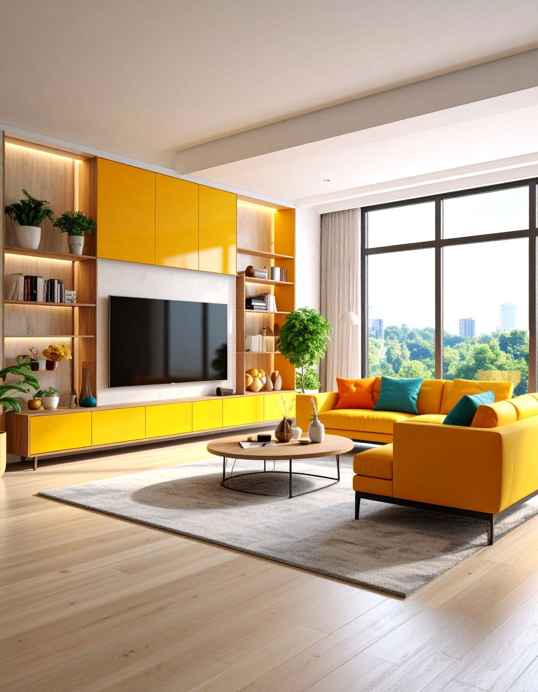 Room Divider Media Wall with Dual Functionality - 25 Media Wall Ideas