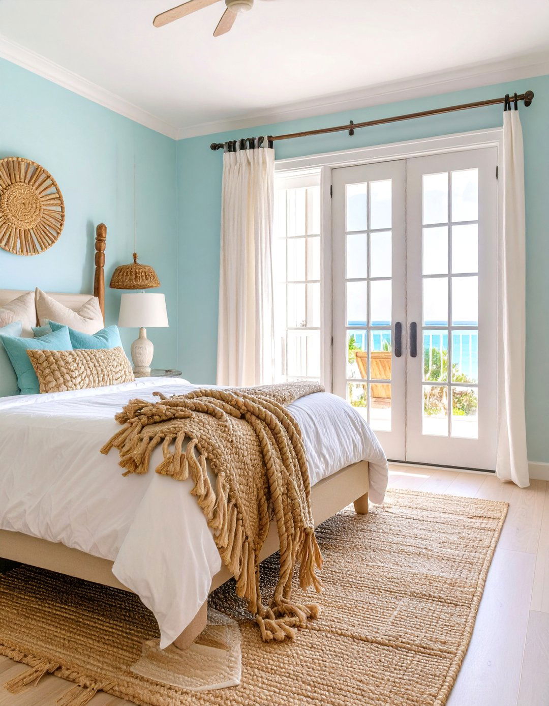Rope and Natural Fiber Details - 25 Bedroom Door Decorating Ideas