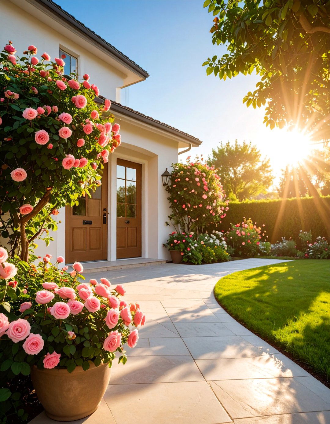 Rose Container Gardens for Romantic Appeal - 25 Front Door Plants