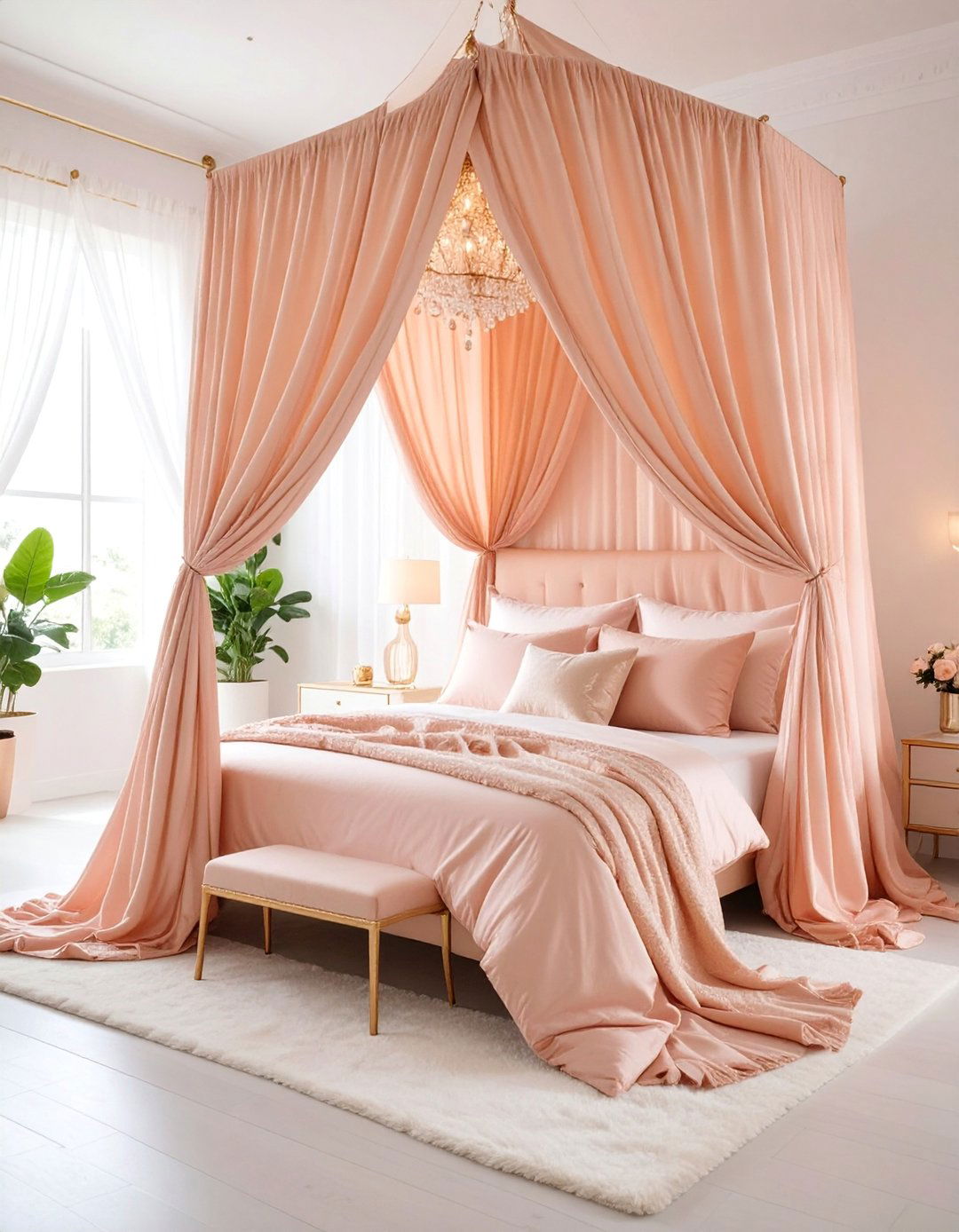 Rose Gold Canopy Bed Bedroom Romance - 25 Rose Gold Bedroom Ideas