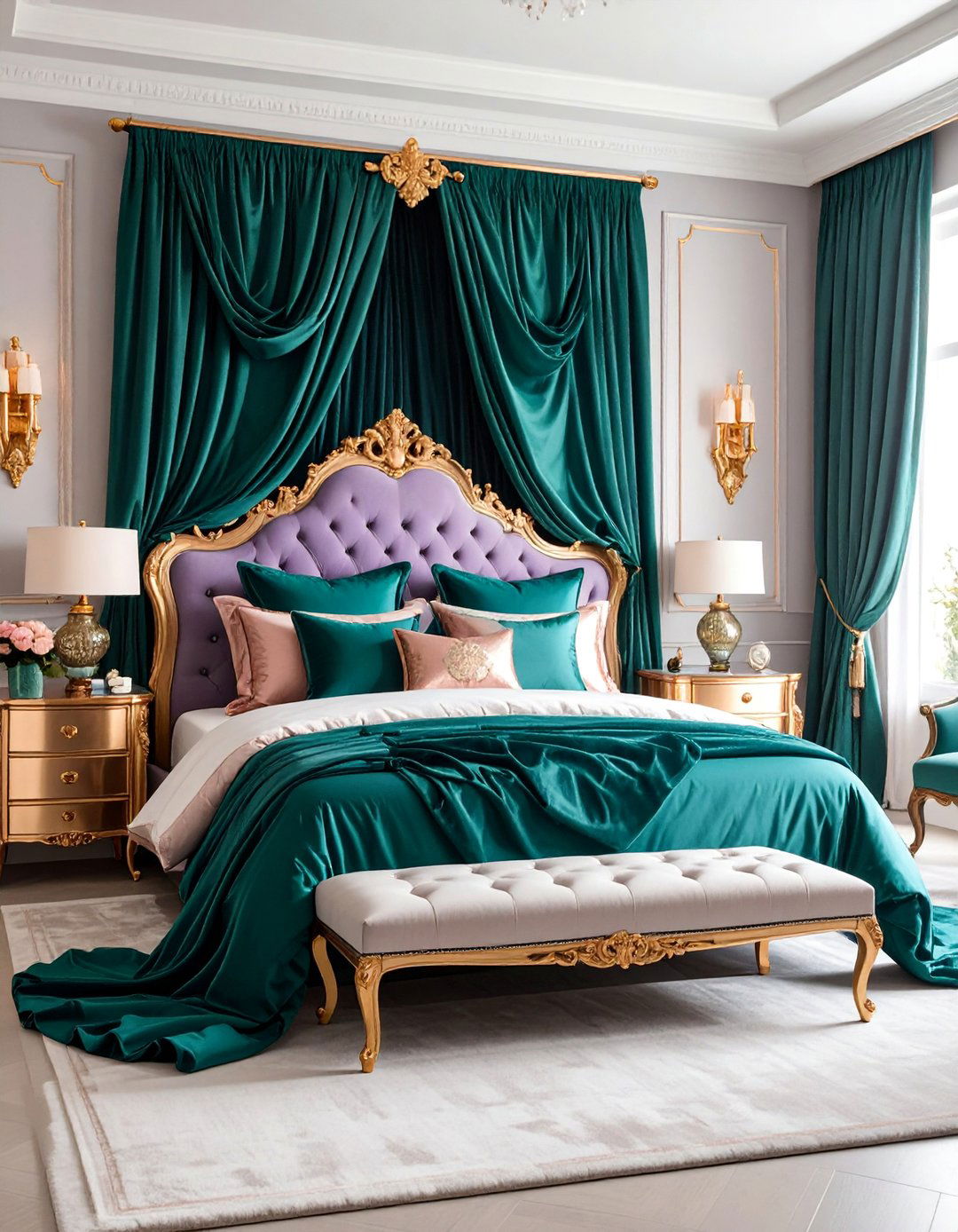 Rose Gold Jewel Tone Bedroom Luxury - 25 Rose Gold Bedroom Ideas