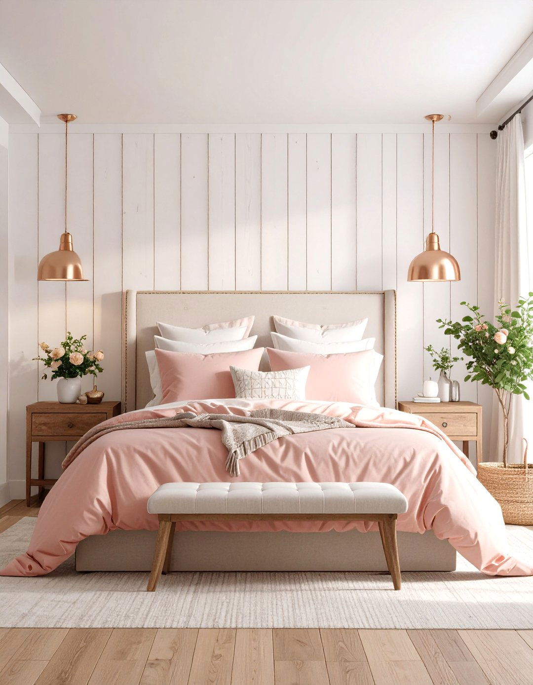 Rose Gold Modern Farmhouse Bedroom Style - 25 Rose Gold Bedroom Ideas