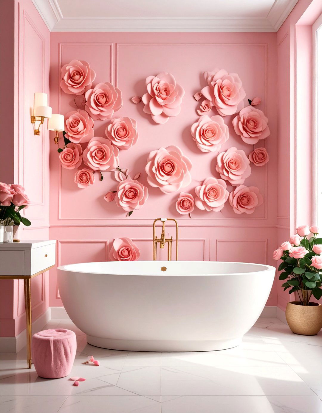 Rosebud Texture Pattern - 25 Wall Texture Ideas