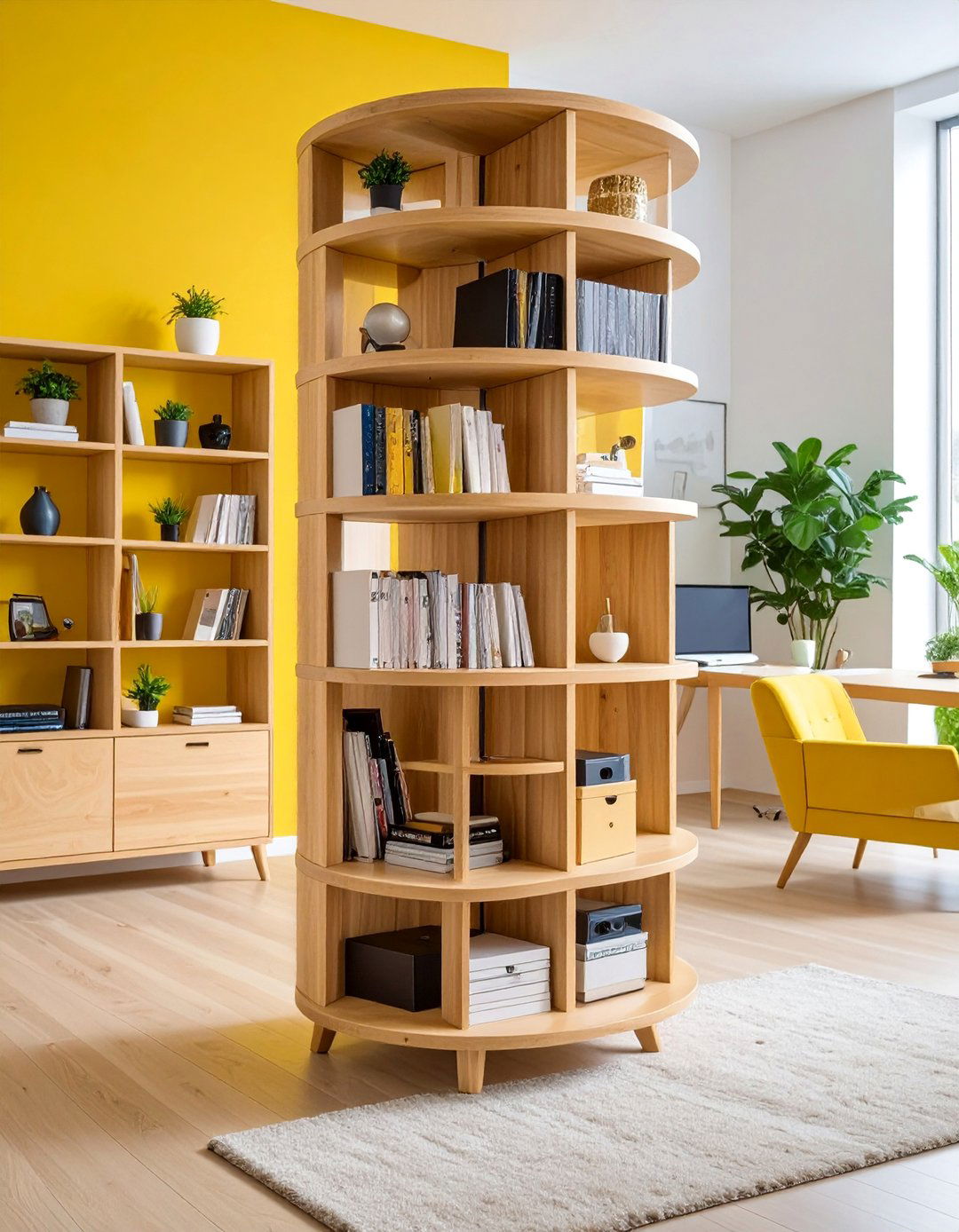 Rotating CD Storage Tower System - 25 Cd Storage Ideas