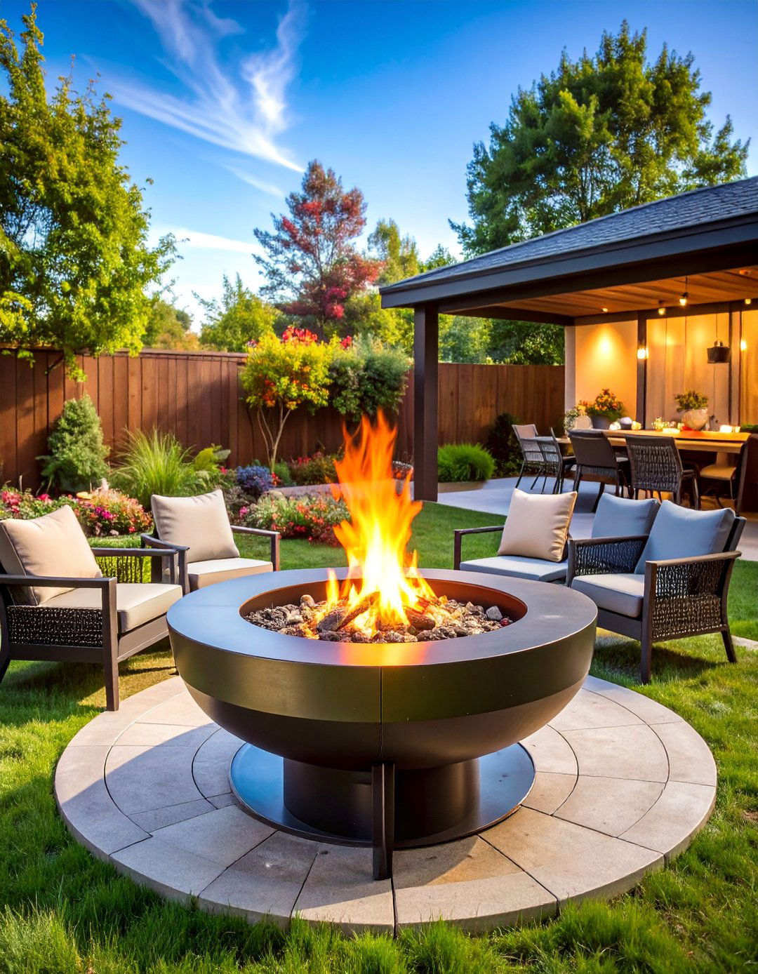 Round Fire Bowl BBQ Pit - 25 Bbq Pit Ideas