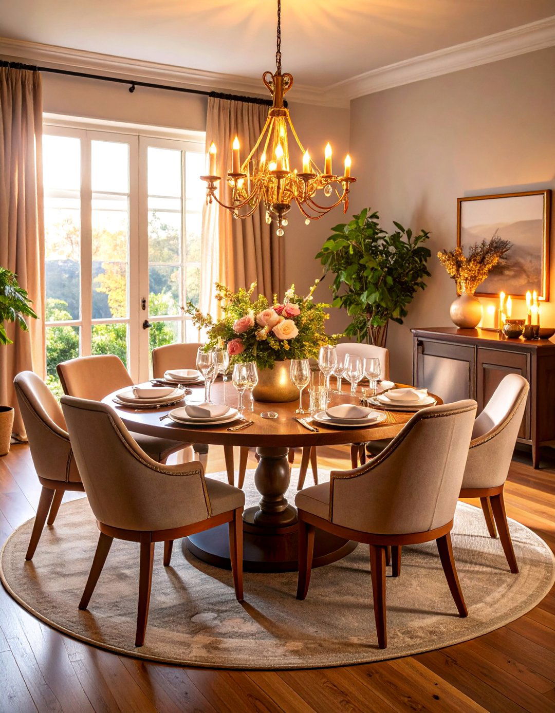Round Table Intimacy Formal Dining Room - 25 Formal Dining Room Ideas