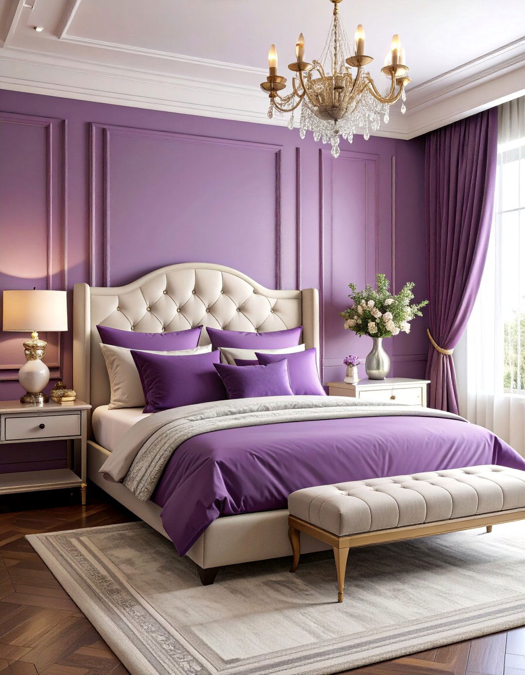 Royal Purple Master Bedroom Suite - 25 Ways to Decorate With Jewel Tones