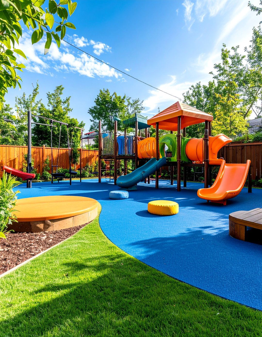 Rubber Mulch Playground Safety Patio - 25 mulch patio ideas