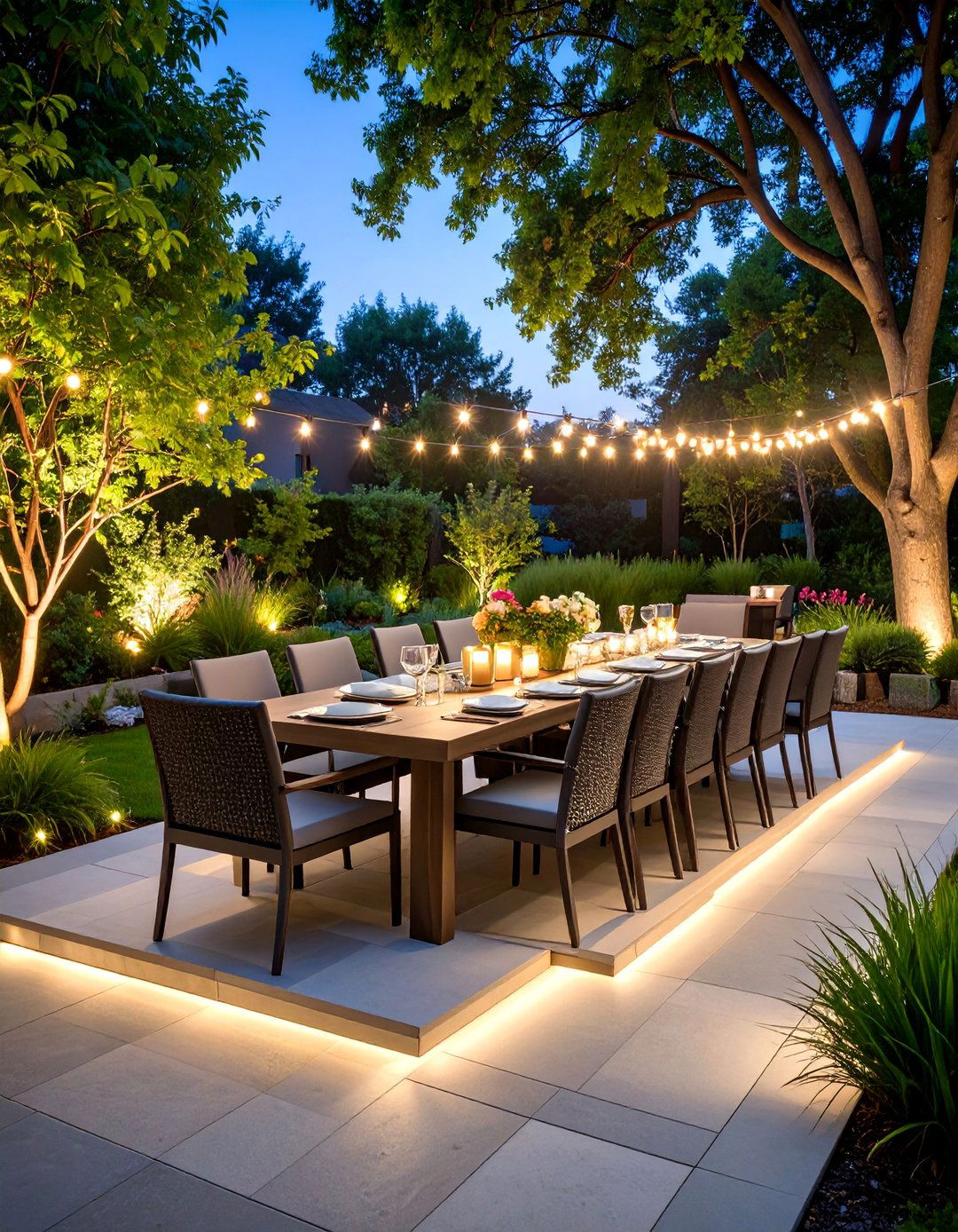 Running Bond Paver Patio for Outdoor Dining - 25 Paver Patio Ideas