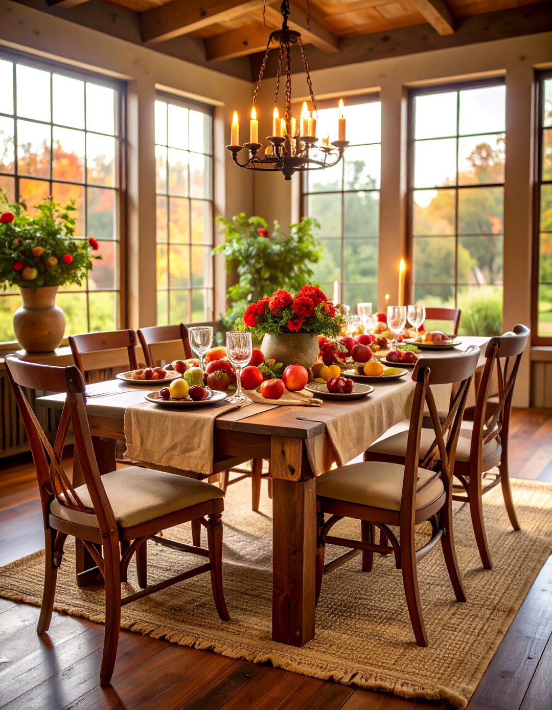 Rustic Apple Orchard Theme - 25 Thanksgiving Centerpiece Ideas