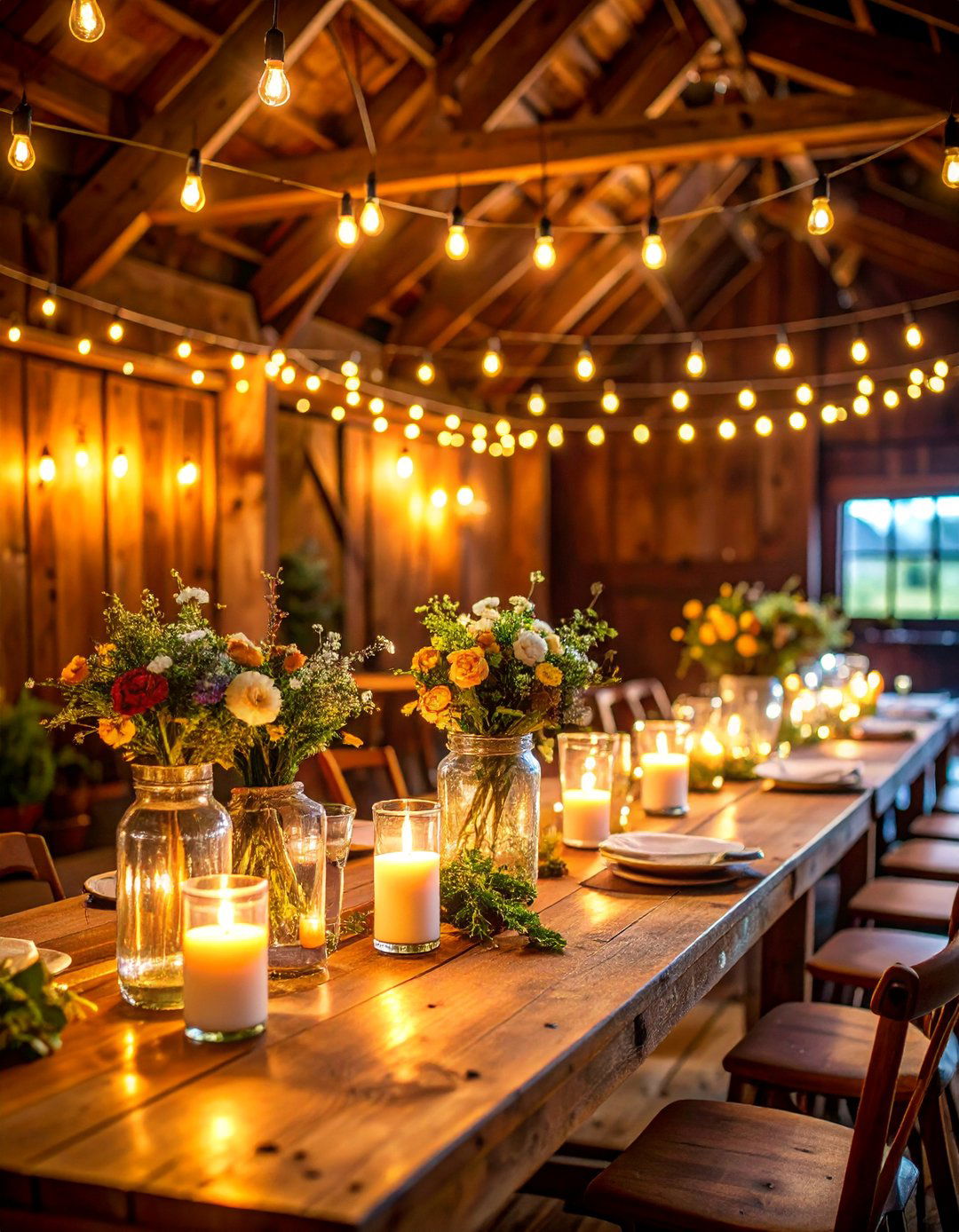 Rustic Barn Rehearsal Dinner with Farm to Table Menu - 25 Wedding Rehearsal Dinner Ideas