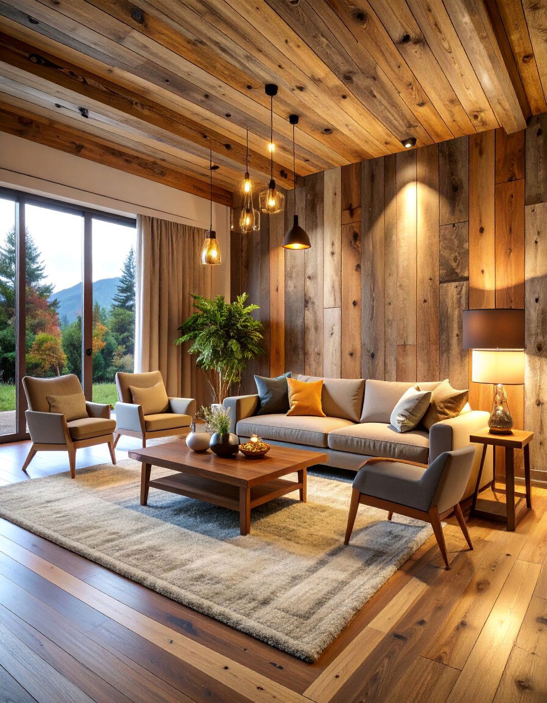 Rustic Barnwood Feature Walls - 25 Wall Trim Ideas