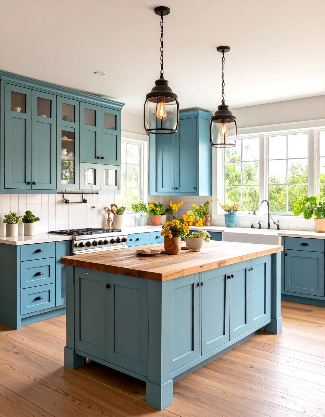 Rustic Black Island with Reclaimed Wood Details - 25 Black Kitchen Islands