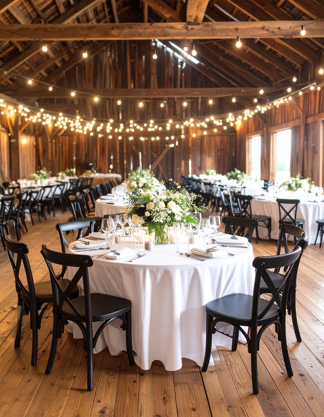 Rustic Black and White Barn Celebration - 25 Black and White Wedding Ideas