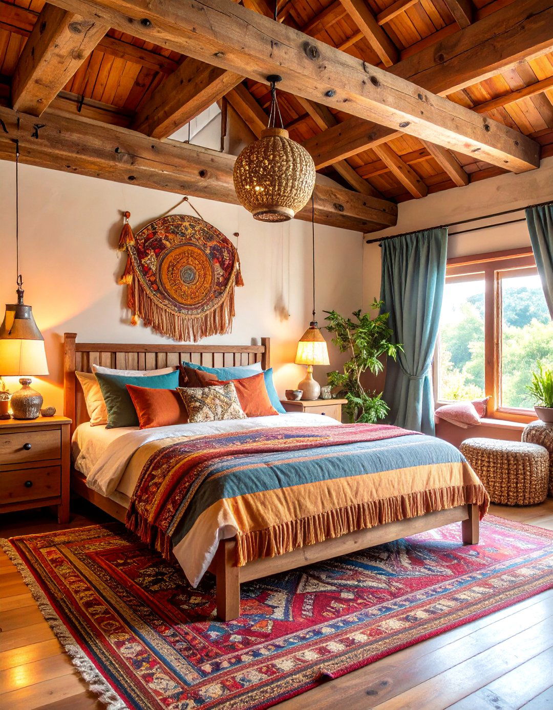 Rustic Bohemian Cabin Bedroom - 25 Eclectic Bedroom Ideas