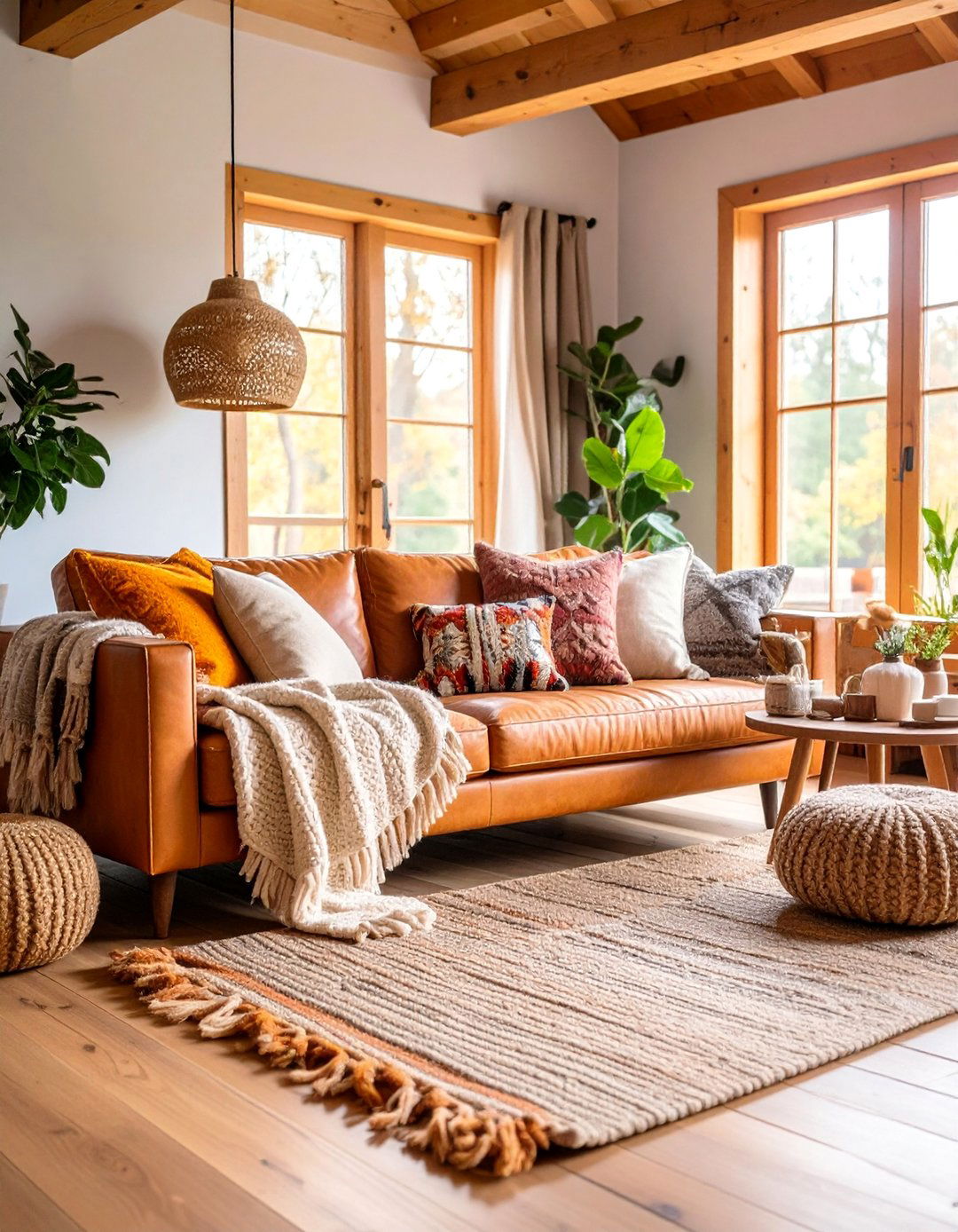 Rustic Cabin Comfort - 25 Mismatched Sofas in Living Room Ideas