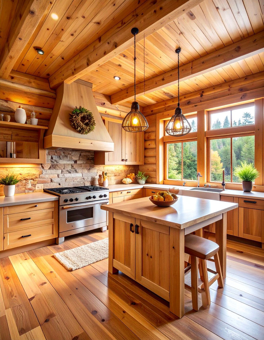 Rustic Cabin Lodge Kitchenette - 25 Kitchenette Ideas