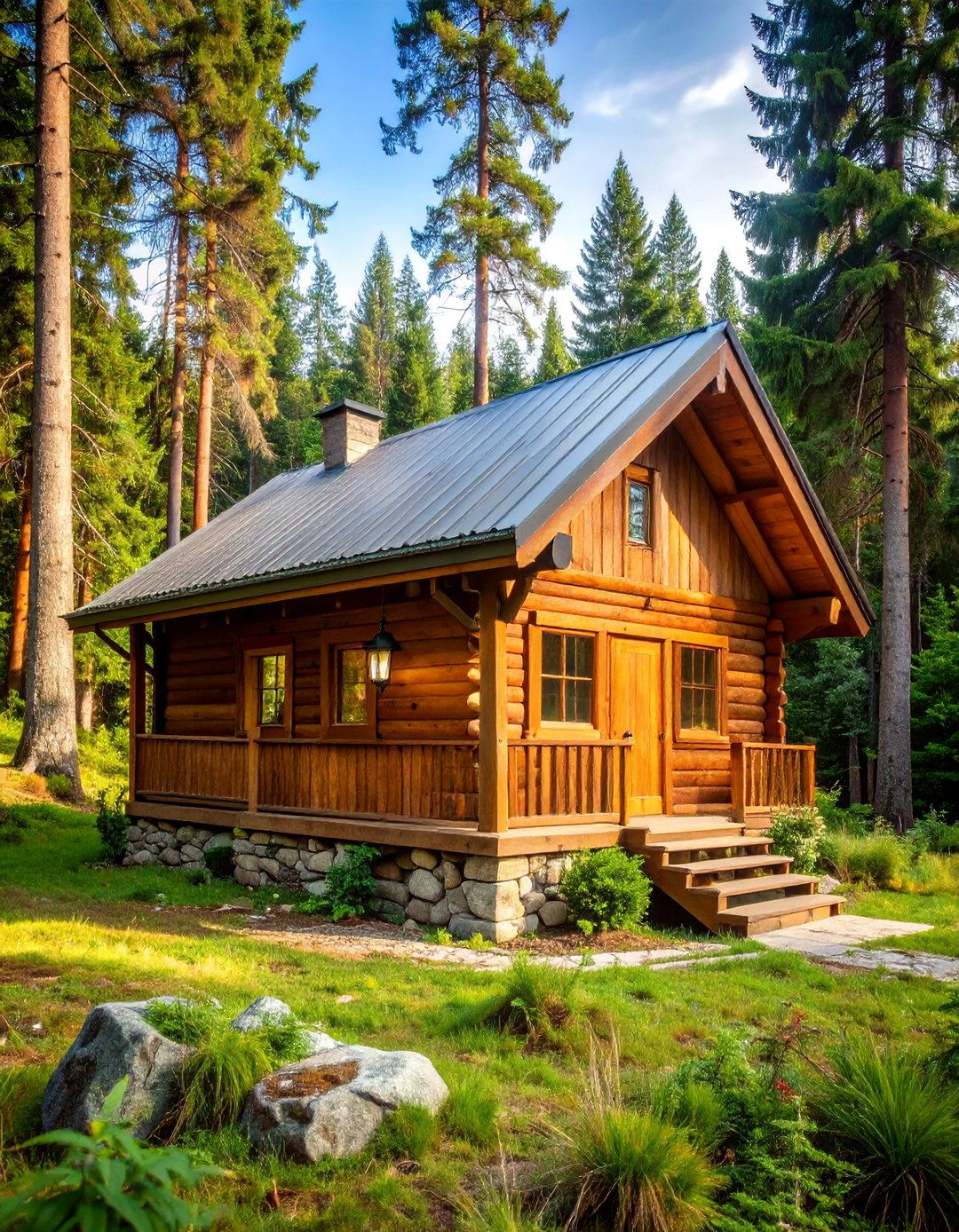 Rustic Cabin Style Wood Shed - 25 wood shed ideas