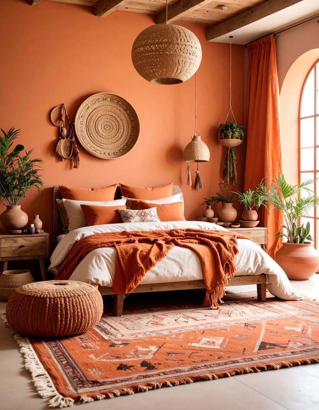 Rustic Clay and Earth Bedroom - 25 earthy bedroom ideas