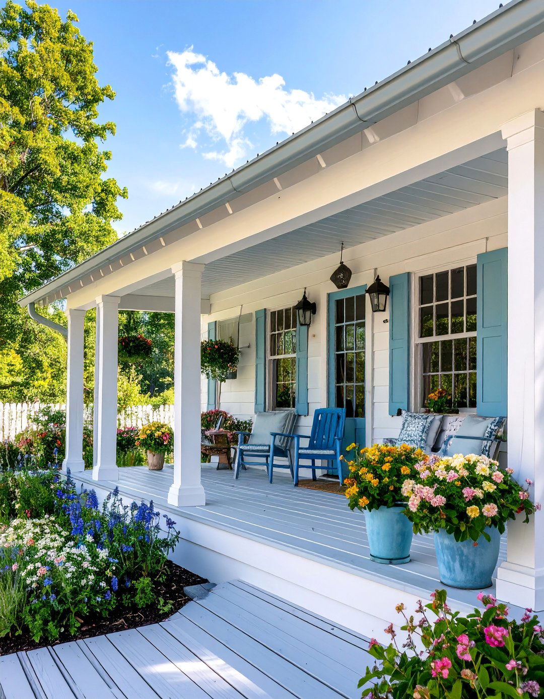 Rustic Corrugated Metal Farmhouse Porch - 25 Metal Roof Porch Design Ideas