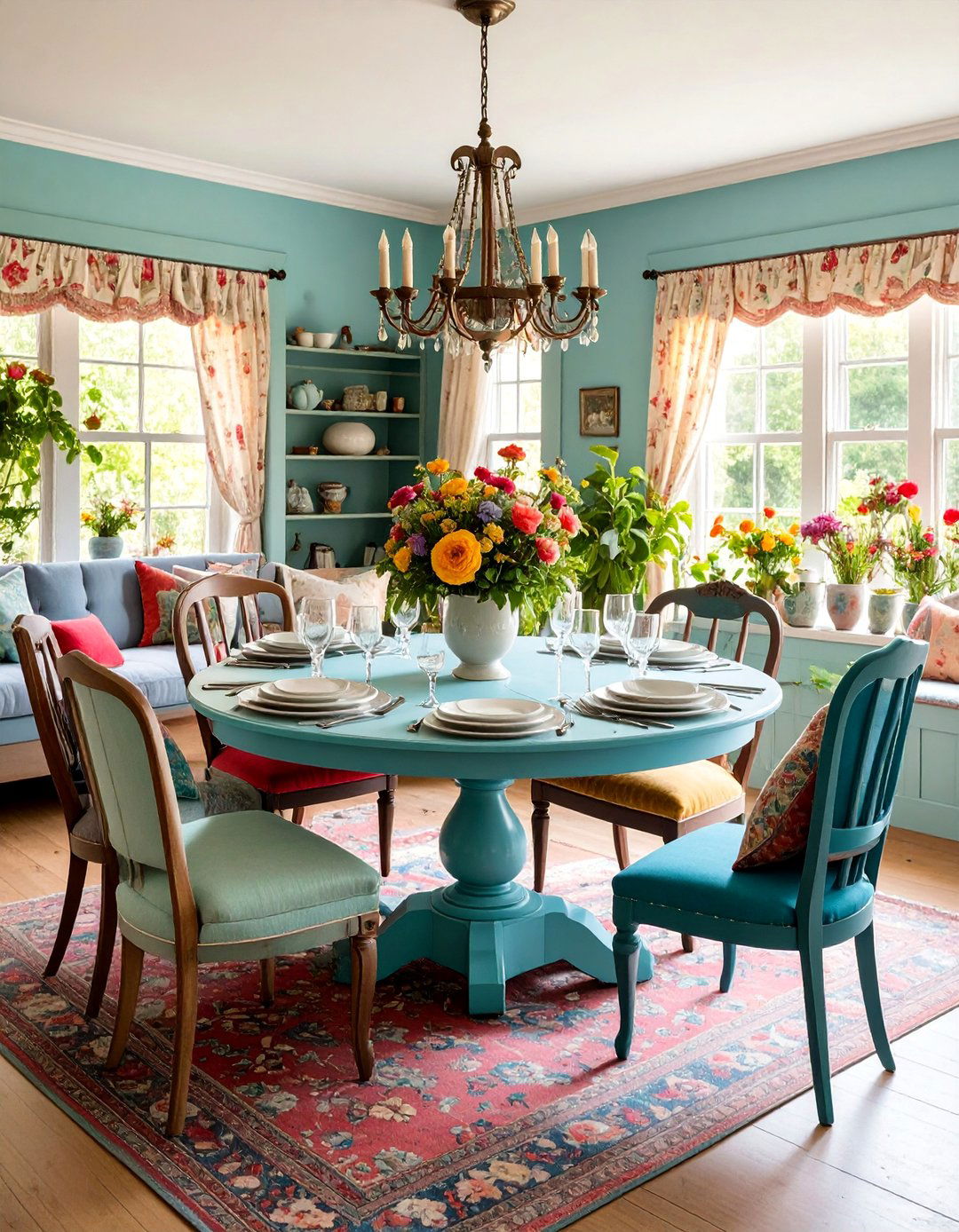 Rustic Cottage Dining Room with Cozy Intimate Atmosphere - 25 Rustic Dining Room Ideas