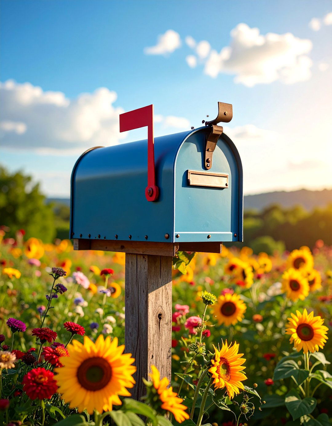 Rustic Country Mailbox Garden - 25 Mailbox Landscaping Ideas