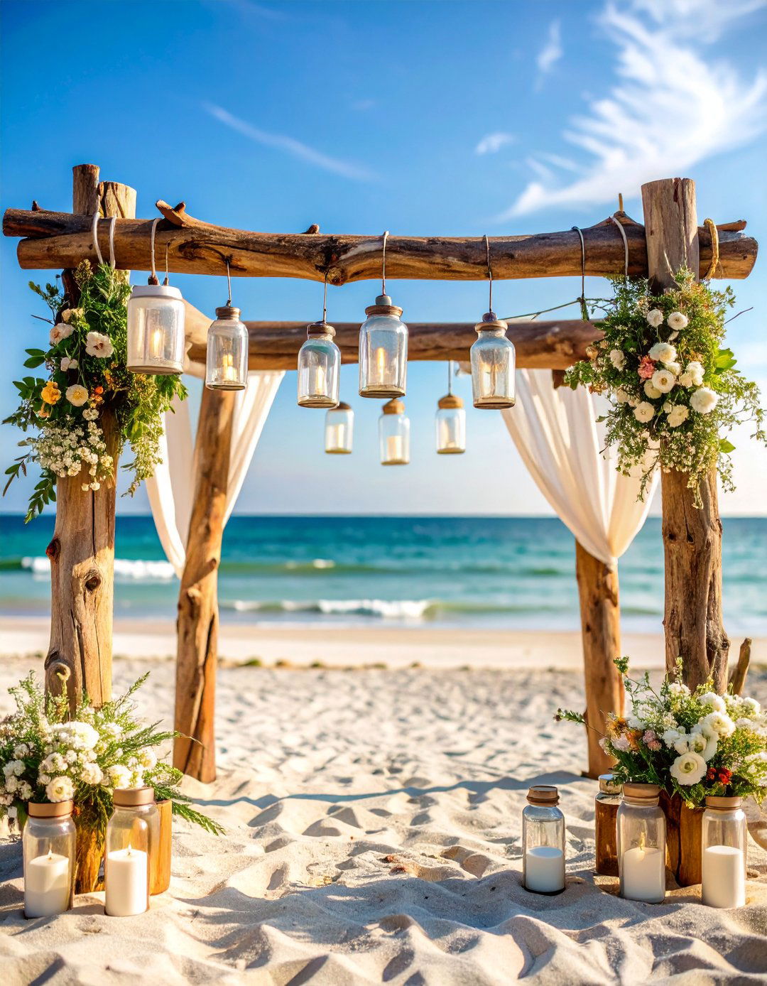 Rustic Driftwood Beach Wedding with Natural Elements - 25 Beach Wedding Ideas