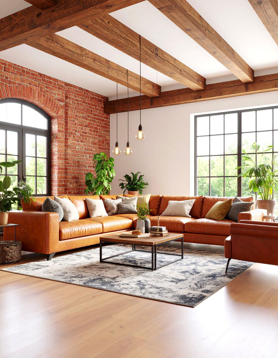 Rustic Eclectic Living Room with Urban Details - 25 Eclectic Living Room Ideas