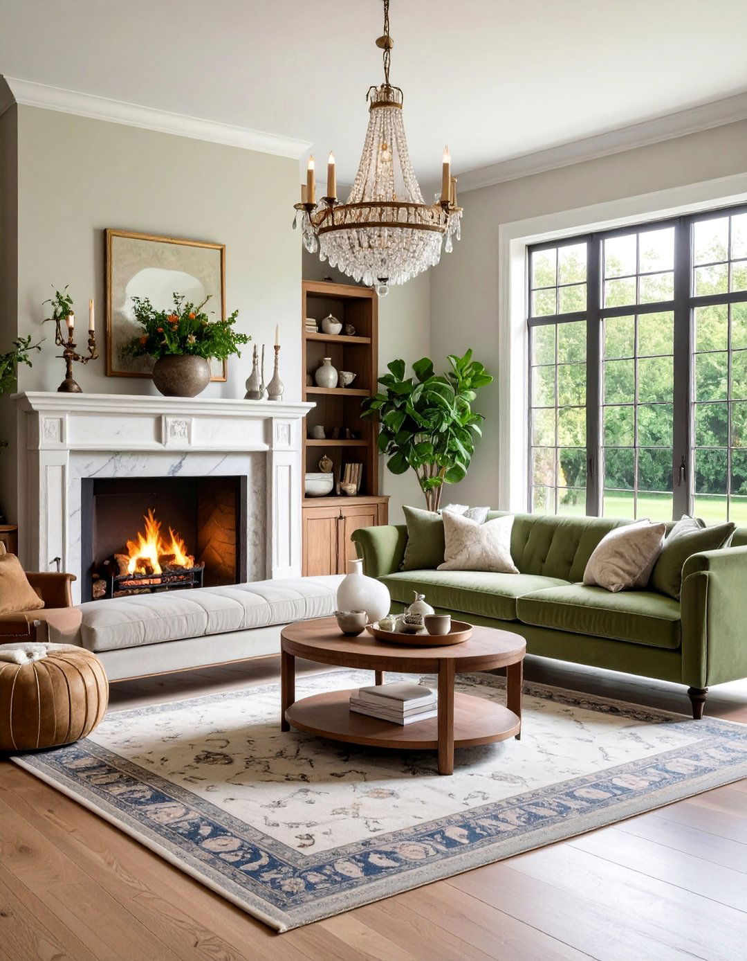 Rustic Elegant Country Living Room with Refined Details - 25 Country Living Room Ideas