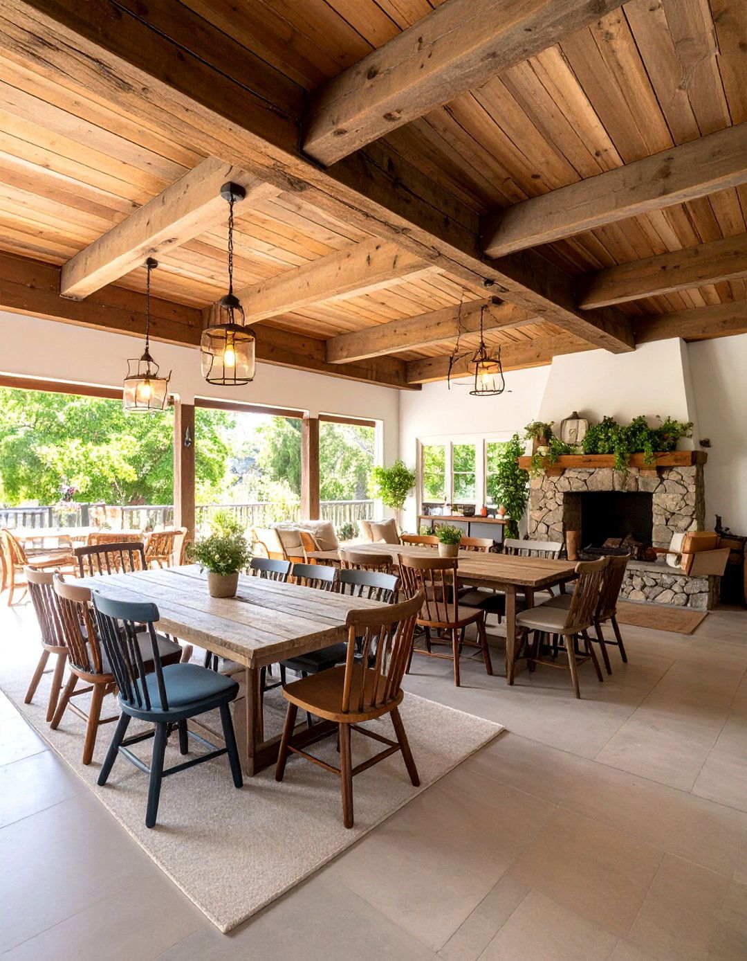 Rustic Farmhouse California Room with Reclaimed Wood - 25 California Room Design Ideas