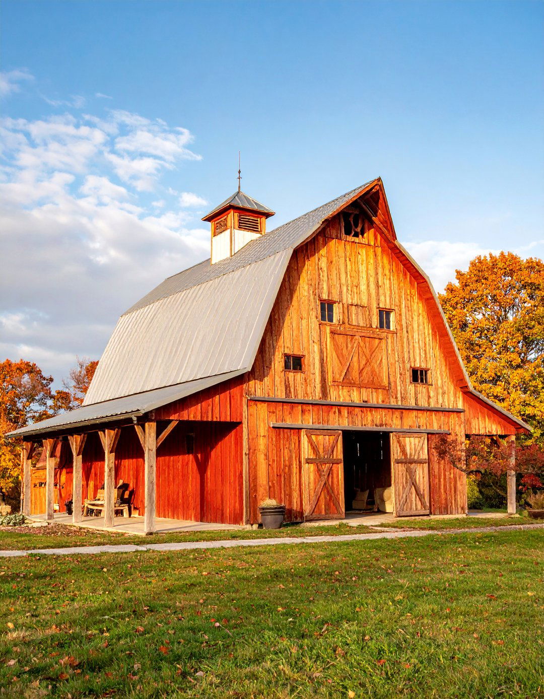 Rustic Farmhouse Catio Barn - 25 Outdoor Catio Ideas
