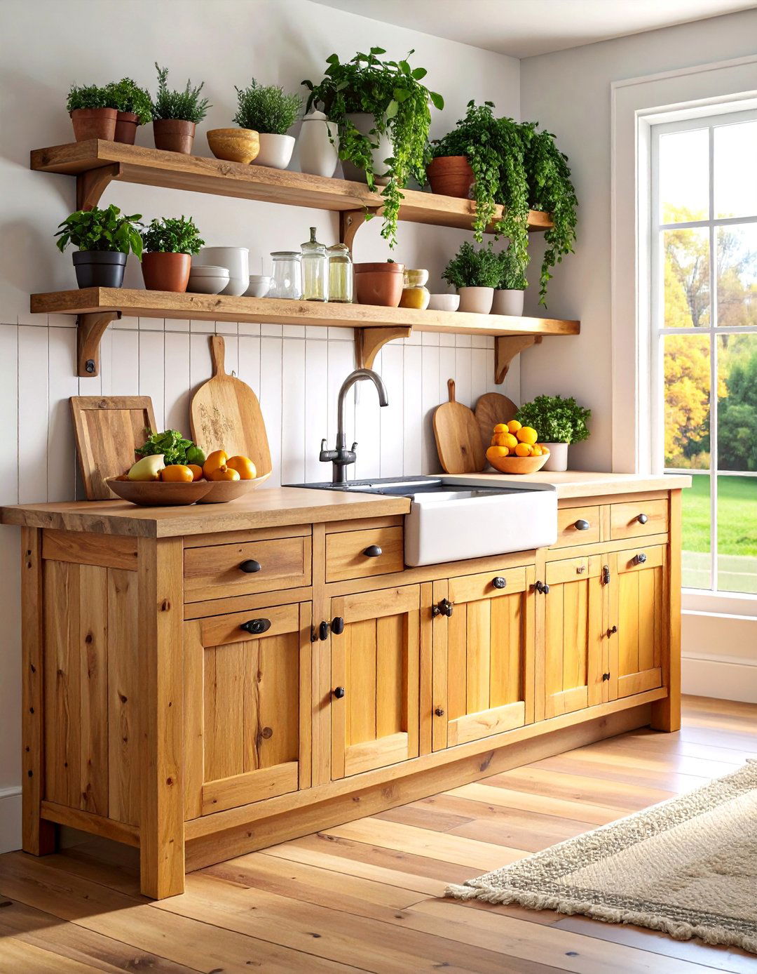 Rustic Farmhouse Charging Bench with Vintage Hardware - 25 charging station ideas