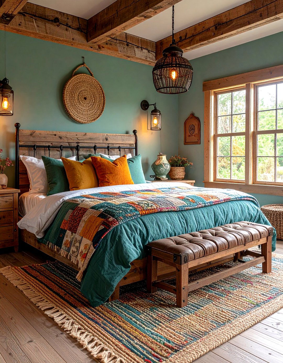 Rustic Farmhouse Country Bedroom - 25 Country Bedroom Ideas