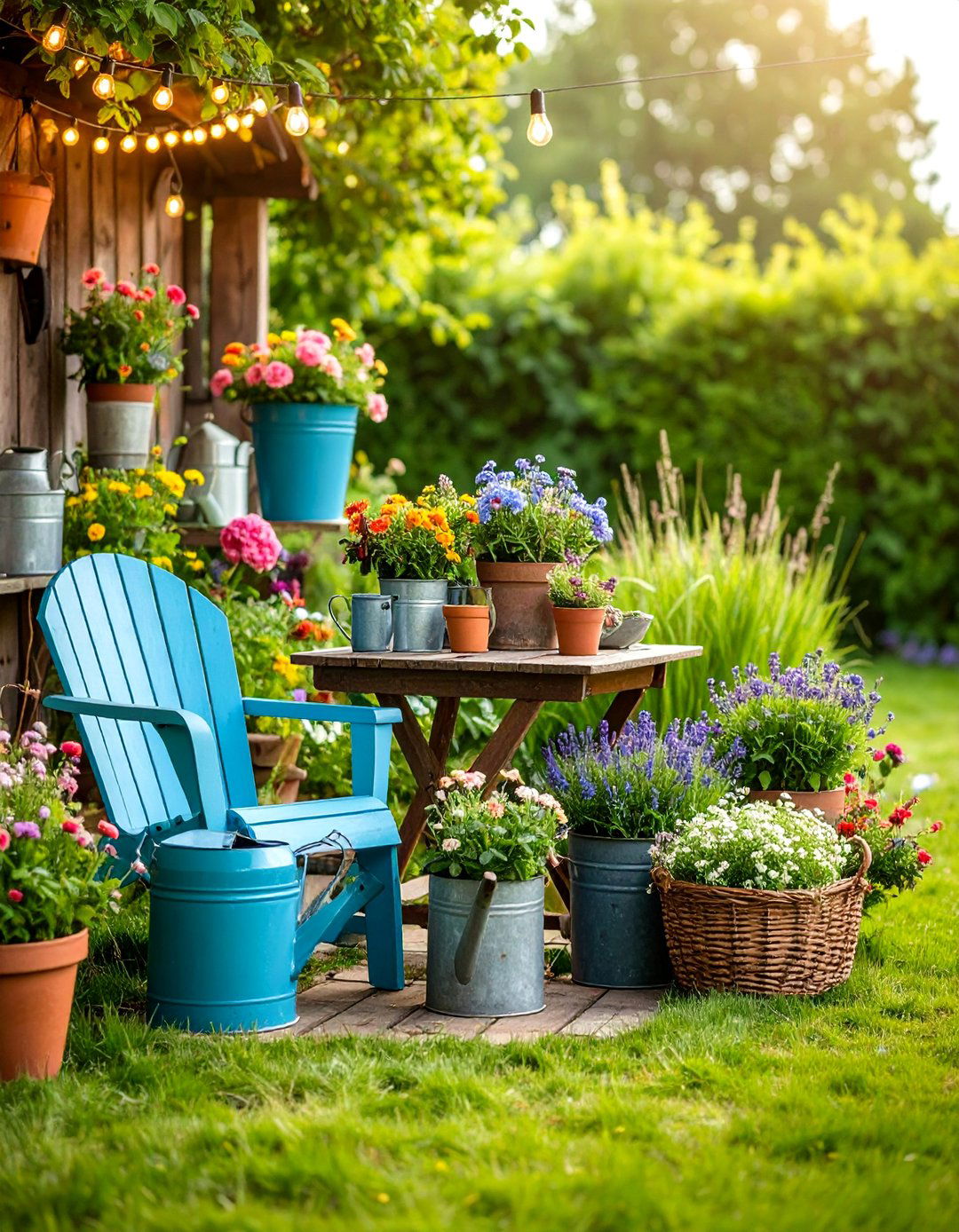 Rustic Farmhouse Garden Nook - 25 Garden Nook Ideas