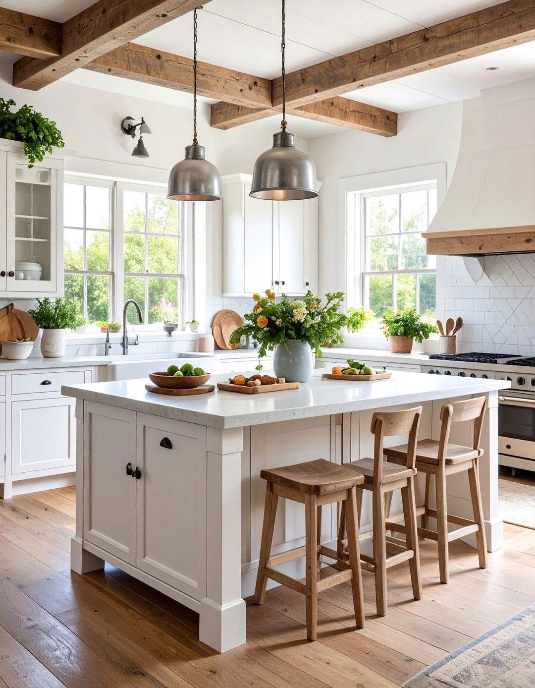 Rustic Farmhouse Kitchen with Reclaimed Wood and Vintage Elements - 25 Kitchens With Butcher Block Countertops