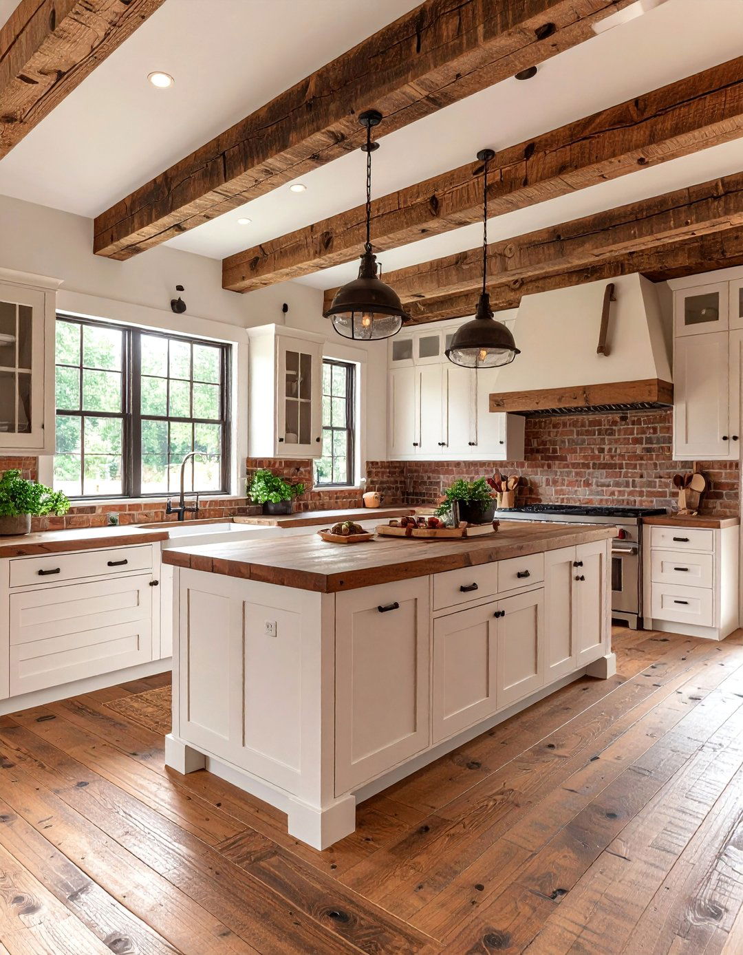Rustic Farmhouse L Shaped Kitchen - 25 l shaped kitchen ideas